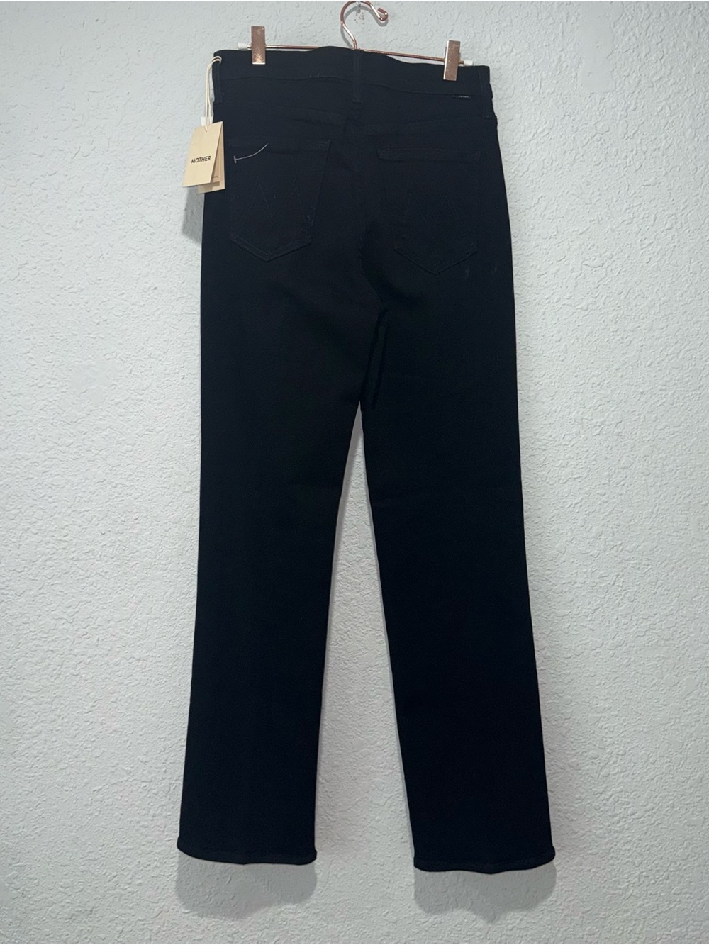 NWT MOTHER The Kick It Jeans Nighty Night Black Straight Leg 29 - Picture 5 of 7